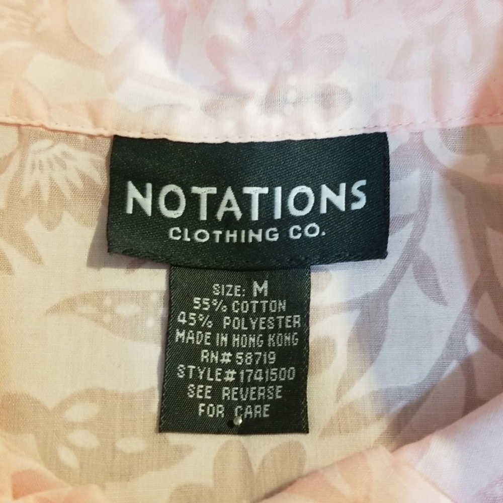 Notations Clothing Co. Size Medium Button Down - image 2